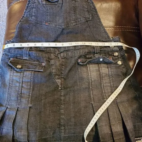 Candies 90s pleated overall denim dress - Picture 7 of 7